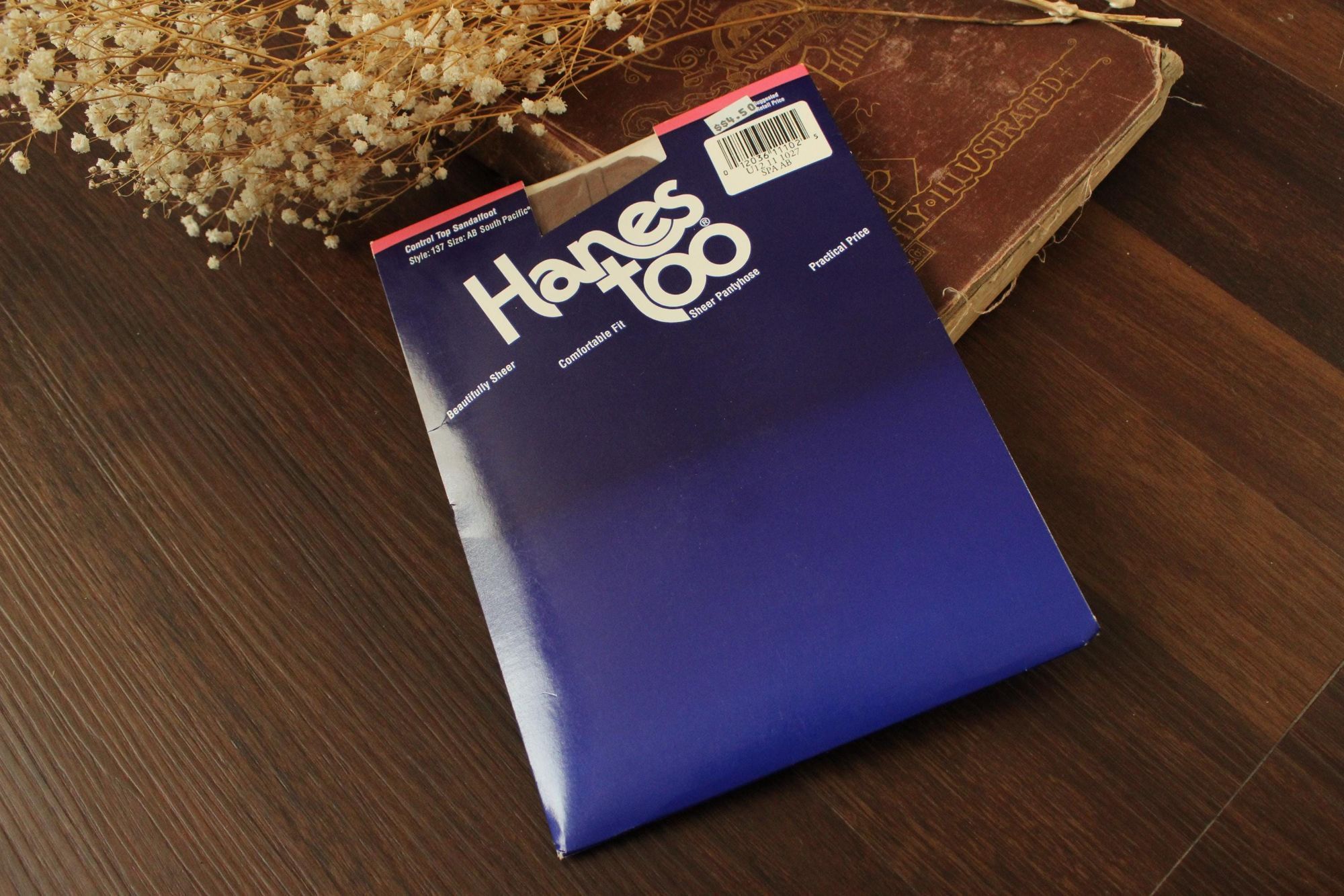 Hanes Vintage 1980s 1990s Pantyhose, New NOS Hanes Too, Control To Size ONE SIZE - 1 Thumbnail