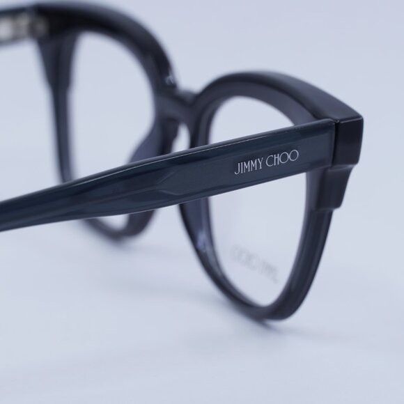 Jimmy Choo Jimmy Choo JC176 018R 00 Eyeglasses Dark Gray Glittergy 49mm Size ONE SIZE - 7 Thumbnail