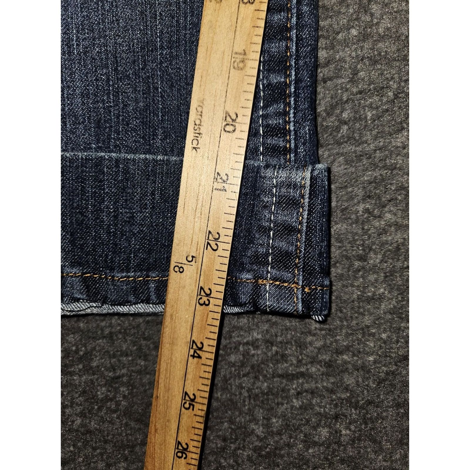 L.E.I. l.e.i. Ashley Jeans Womens 15 Short Blue Low Rise Bootcut Embroidered Pockets Jeans Size 36" / US 14 / IT 50 - 5 Thumbnail