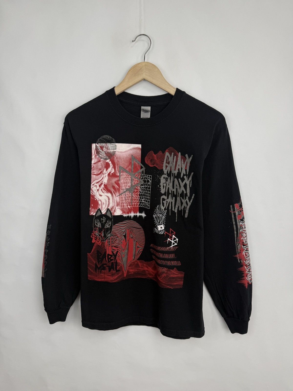 Band Tees 🖤🇯🇵 BABY METAL Galaxy Long Sleeve Cyberpunk Emo Goth Y2K Size US M / EU 48-50 / 2 - 3 Thumbnail