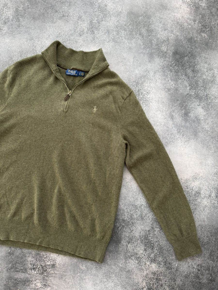 Polo Ralph Lauren VTG Polo Ralph Lauren 1/4 zip wool sweater Size US L / EU 52-54 / 3 - 6 Thumbnail