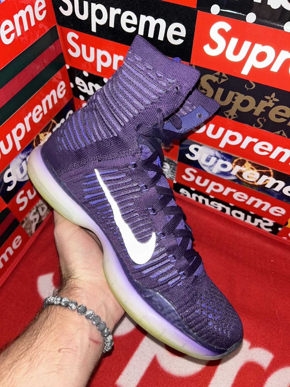 Nike Nike Kobe 10 X Elite High Team Purple 718763-505 size 8.5 Size US 8.5 / EU 41-42 - 8 Thumbnail