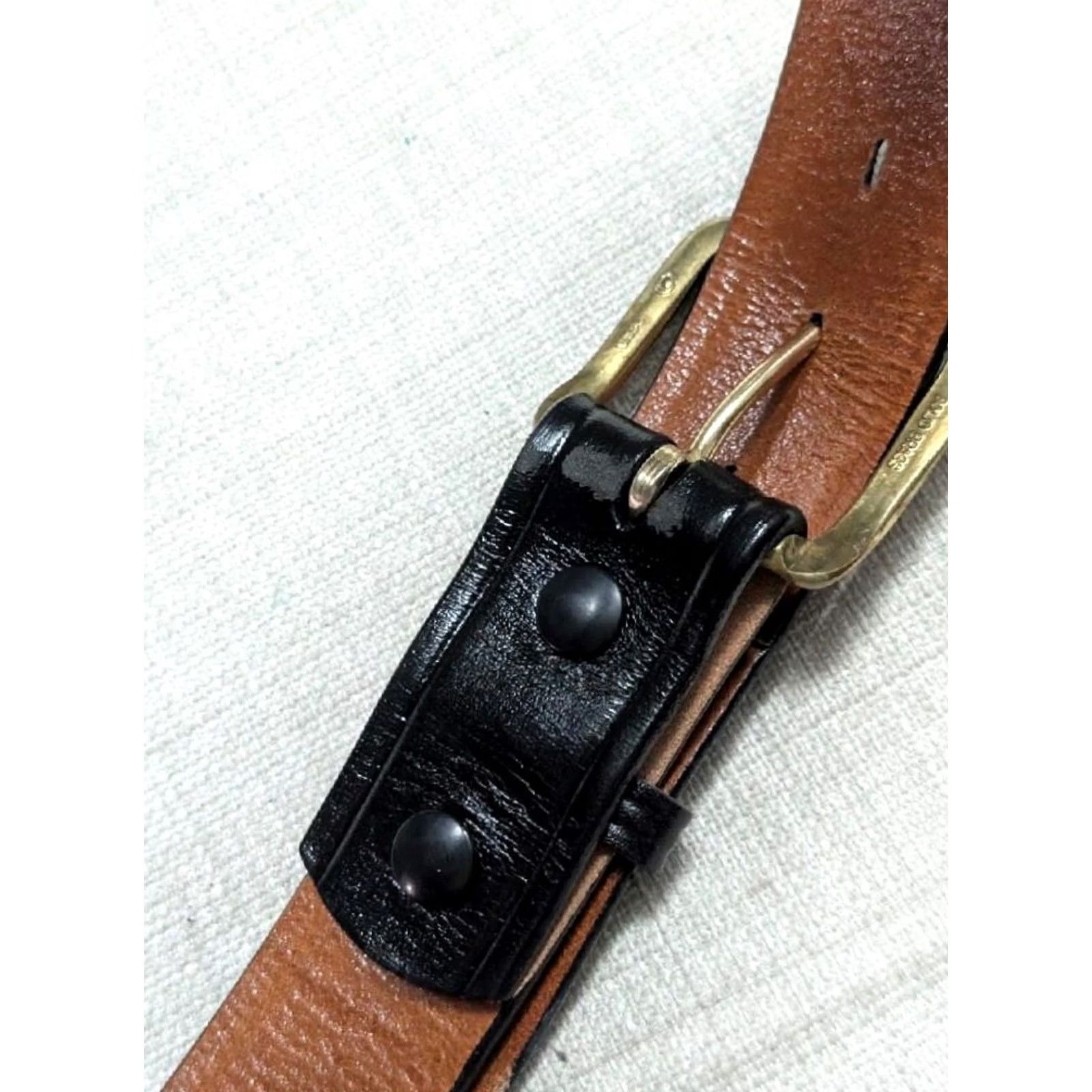 Vintage VINTAGE western belt Don Hume 34 black Cowhide Leather belt COWBOY Mens Size 34 - 5 Thumbnail