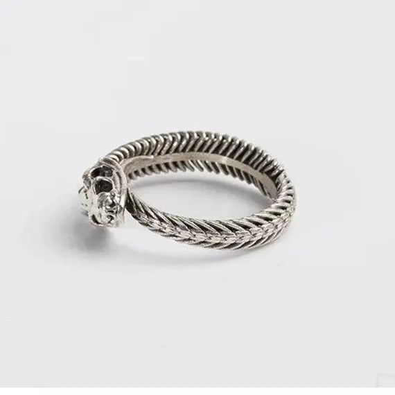 Japanese Brand Mizuki x Miho Adjustable Snake Skeleton Shape Ring Size ONE SIZE - 8 Thumbnail