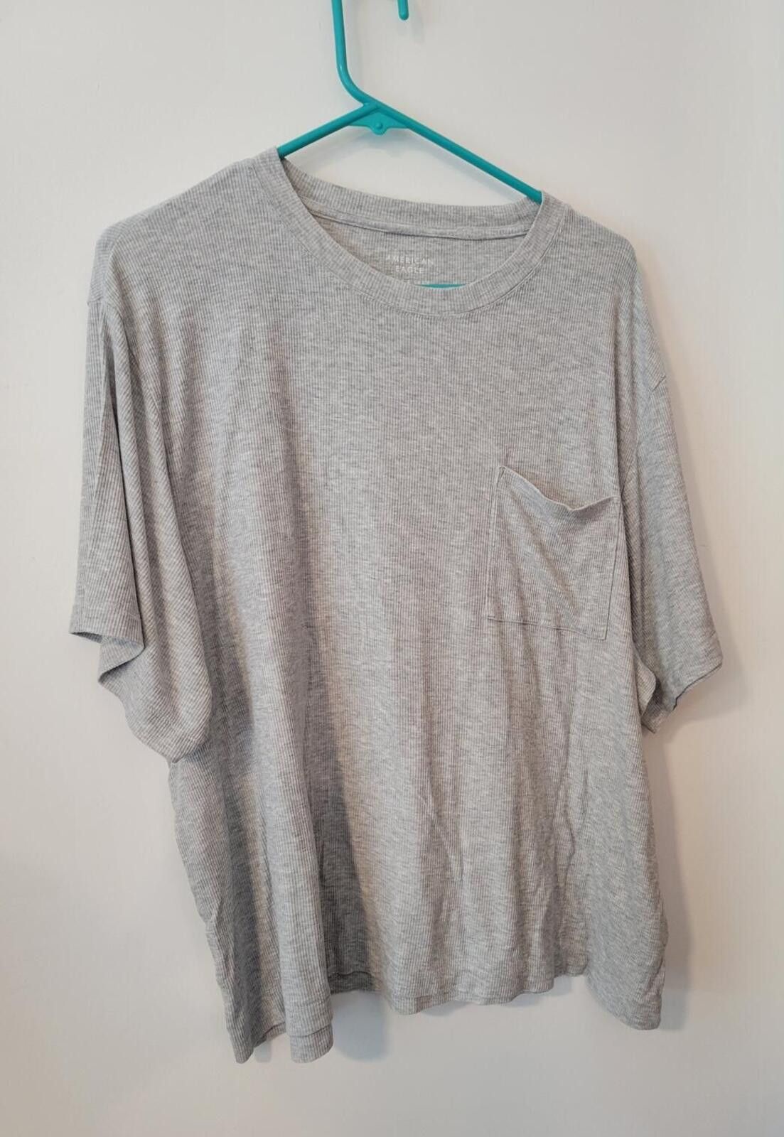 American Eagle Outfitters American Eagle Gray Soft and Sexy Shirt w Pocket Size US XL / EU 56 / 4 - 1 Thumbnail
