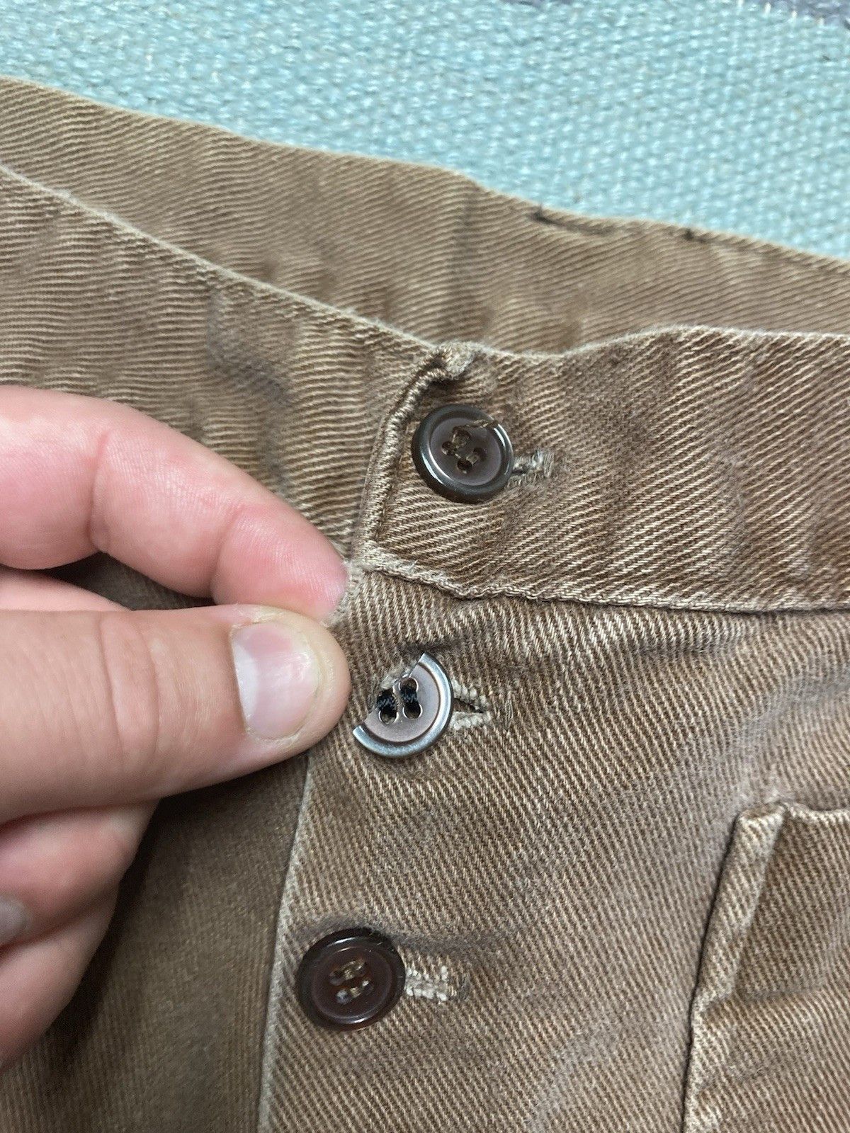 Sears × Vintage 70s bell bottom jeans flare leg pants sears button fly 30x27 Size 30" / US 8 / IT 44 - 6 Thumbnail