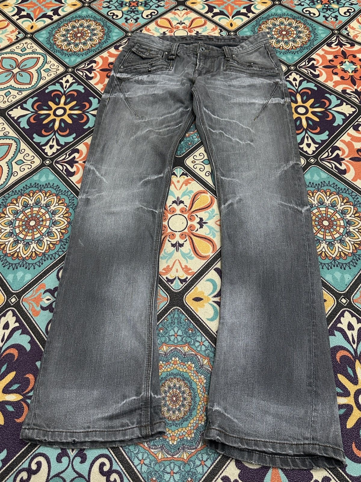 Nicole Club Nicole Club For Men Whiskers Flare Claw Mark Flare Jeans Size US 29 - 4 Thumbnail