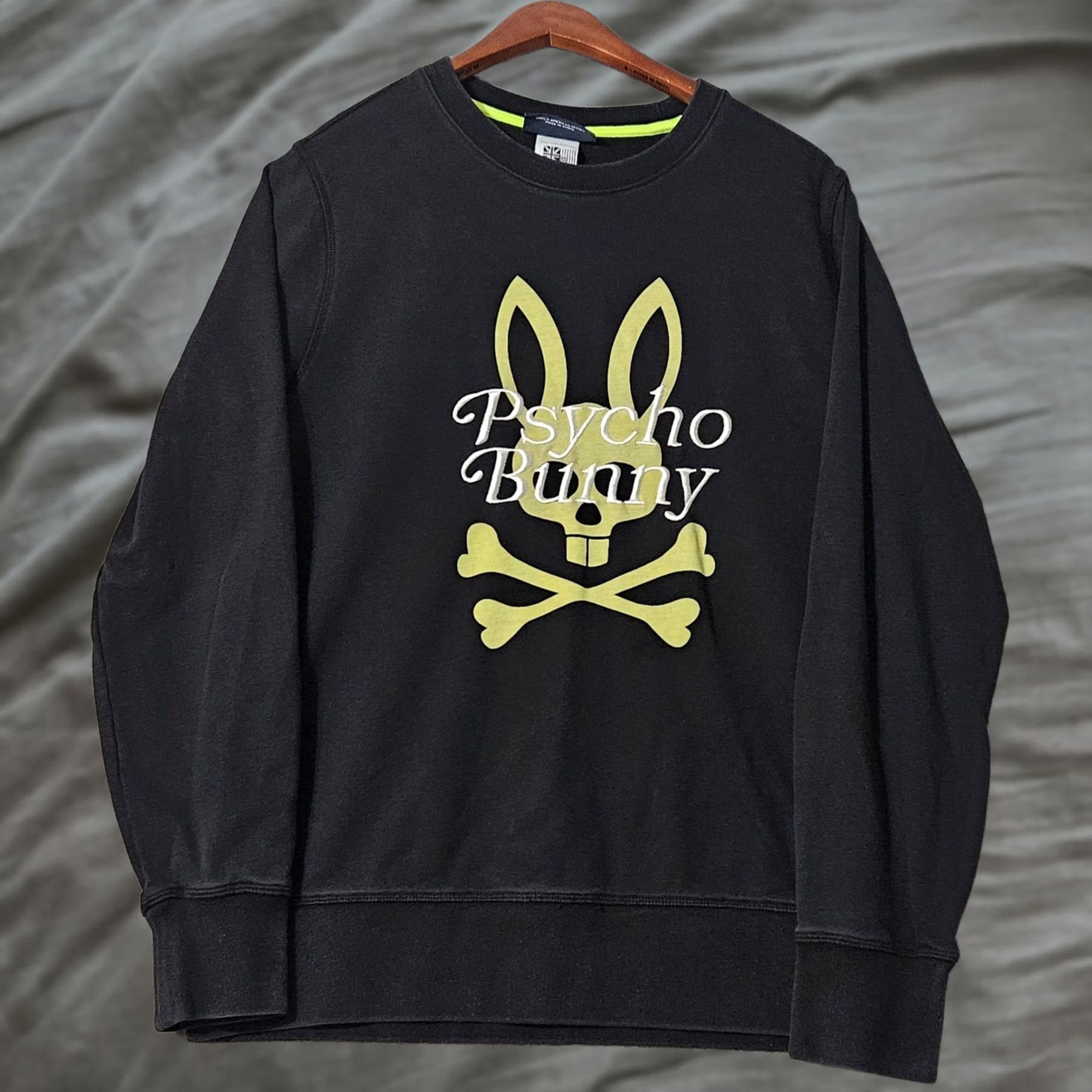 Psycho Bunny Psycho Bunny Sweater Black Men's Small Crew Neck Pullover Embroidered Logo Size US S / EU 44-46 / 1 - 1 Thumbnail