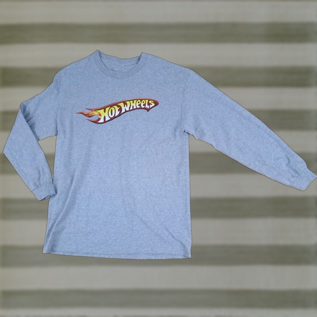 Vintage VINTAGE Hot Wheels in Flames Classic Printed Long Sleeve T-Shirt Grey M Adults Mens 男女 Size US M / EU 48-50 / 2 - 1 Thumbnail