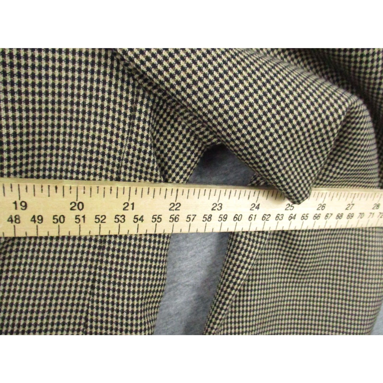 Vintage Vintage Ashford Lane Sportcoat Blazer Mens 40R Houndstooth Tan Brown Y2K Size 40R - 6 Thumbnail