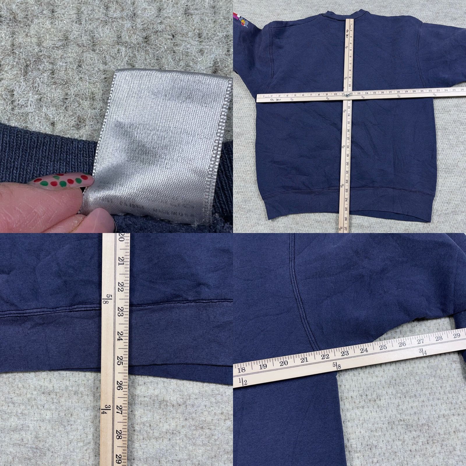 Fruit Of The Loom VINTAGE Fruit of the Loom Soccer Sweatshirt Men XL Blue Crewneck Sun Faded 90s Breakthrough Grunge Size US XL / EU 56 / 4 - 9 Thumbnail