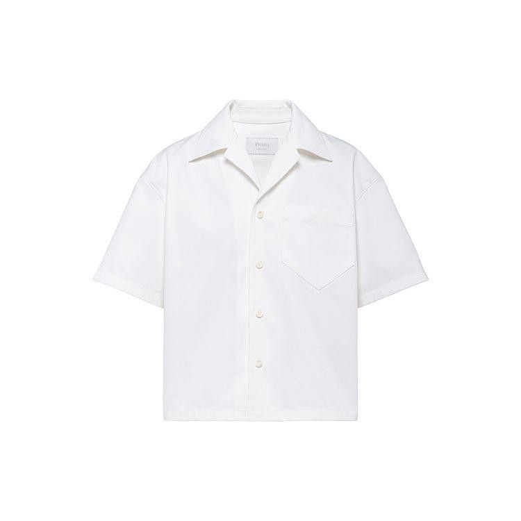 Prada Prada SS21 White Short Sleeve Shirt-2506 Size US L / EU 52-54 / 3 - 4 Thumbnail