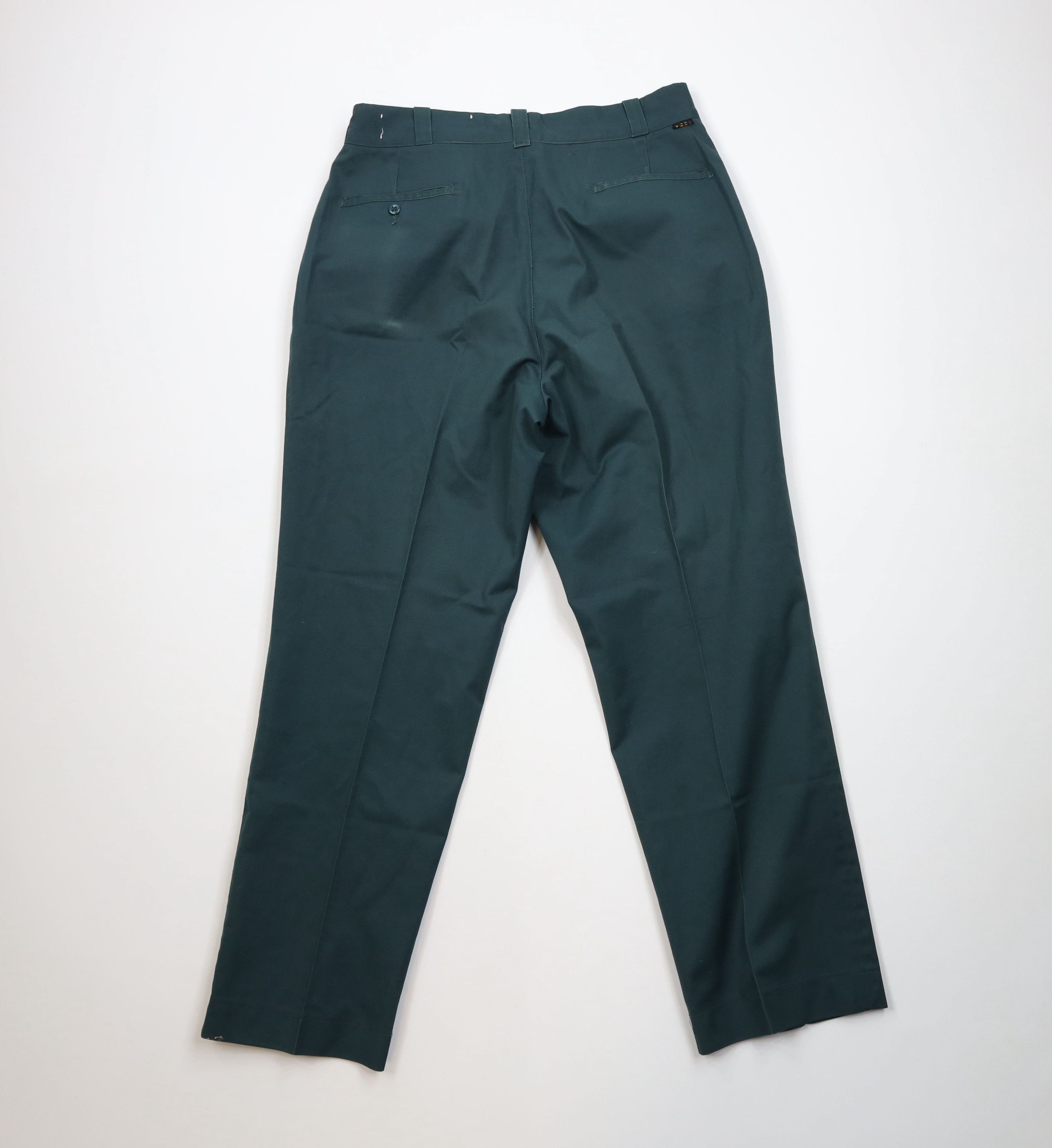 Lee Vintage 70s Lee Wide Leg Workwear Mechanic Pants Green USA Size US 34 / EU 50 - 11 Thumbnail