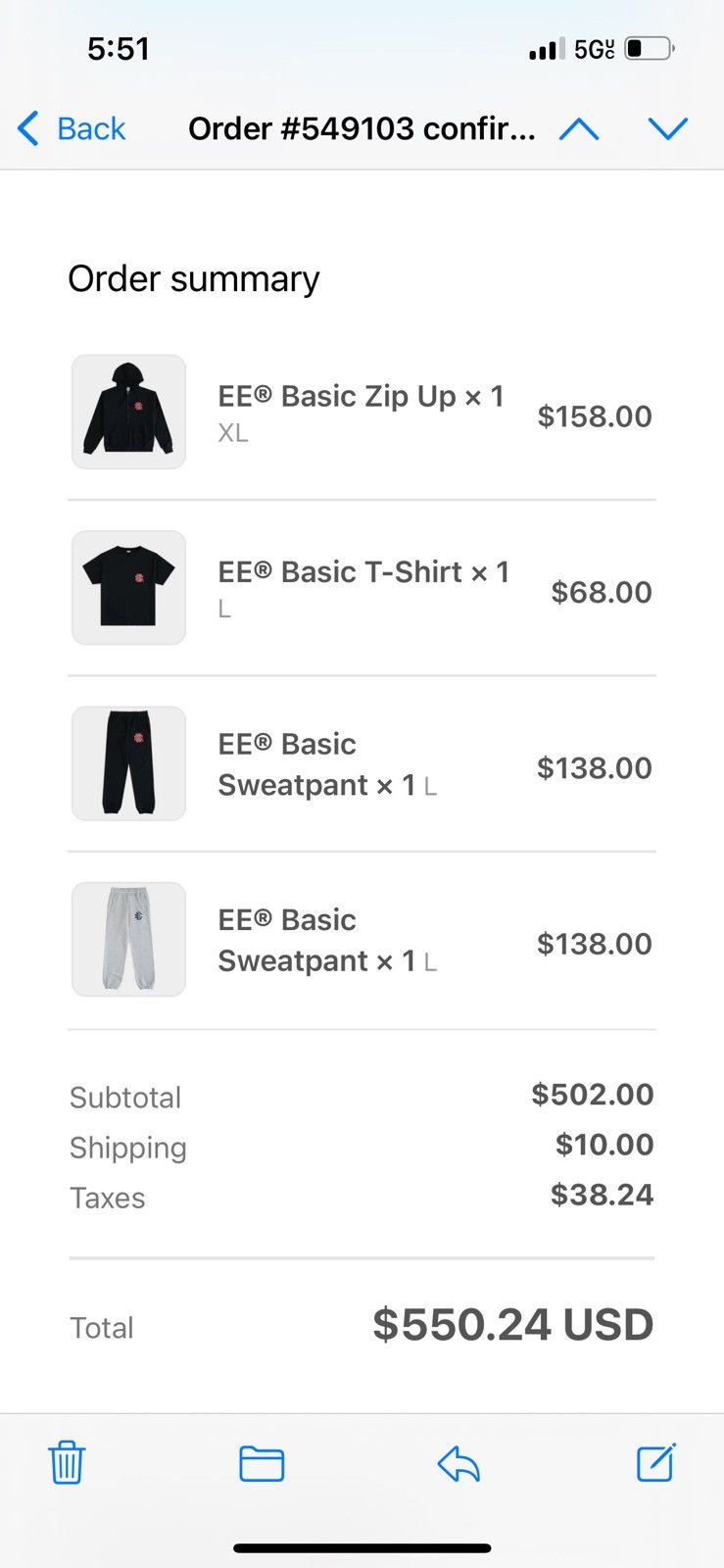 Eric Emanuel Eric Emanuel EE black w red sweatpants cuffed large Size US 32 / EU 48 - 2 Thumbnail