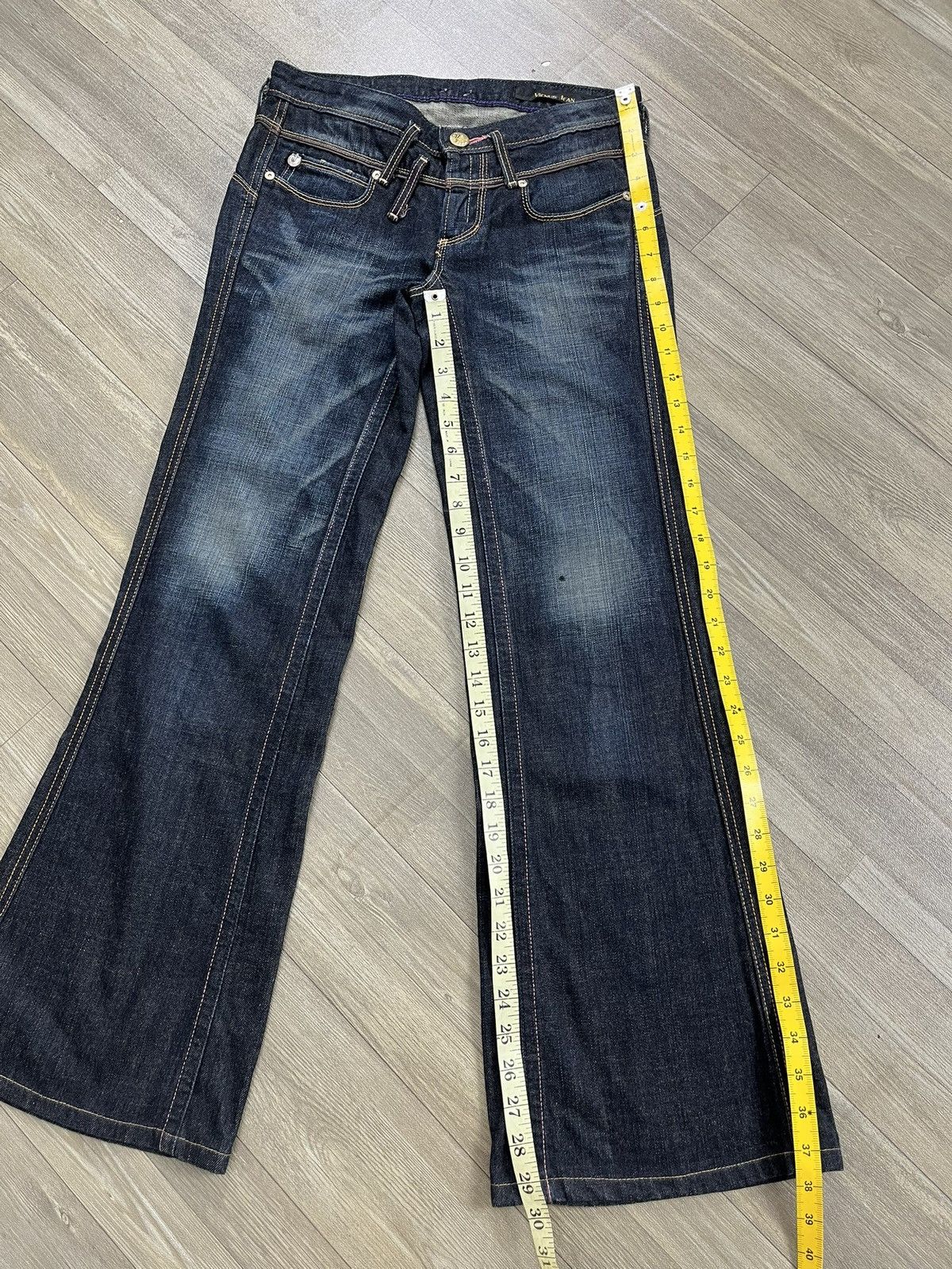 If Six Was Nine 🇯🇵2000s Edwin Vienus Faded Mudmax Bootcut Lgb Flared Jeans Size US 31 - 18 Thumbnail