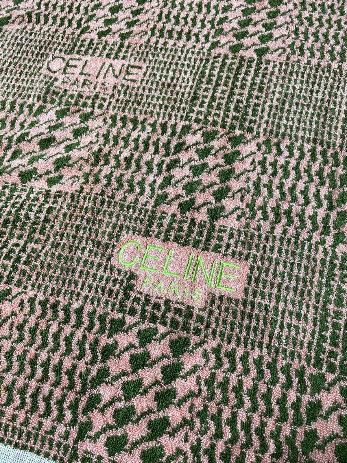 Celine Celine Monogram All Over Printed Towel Body Size ONE SIZE - 4 Thumbnail