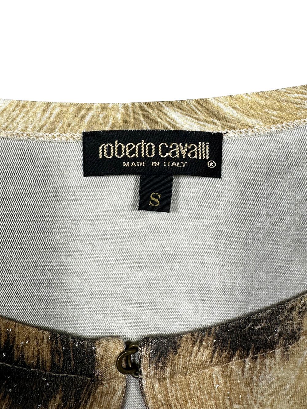Roberto Cavalli Roberto Cavalli FW01 Split Jaguar Print Top Size S / US 4 / IT 40 - 5 Thumbnail