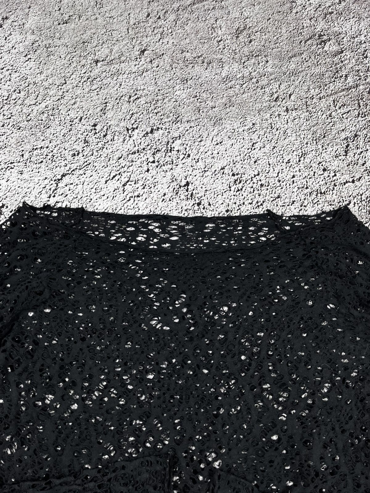 Vintage Vintage Y2K spider mesh shoulder avantgarde longsleeve Size M / US 6-8 / IT 42-44 - 6 Thumbnail