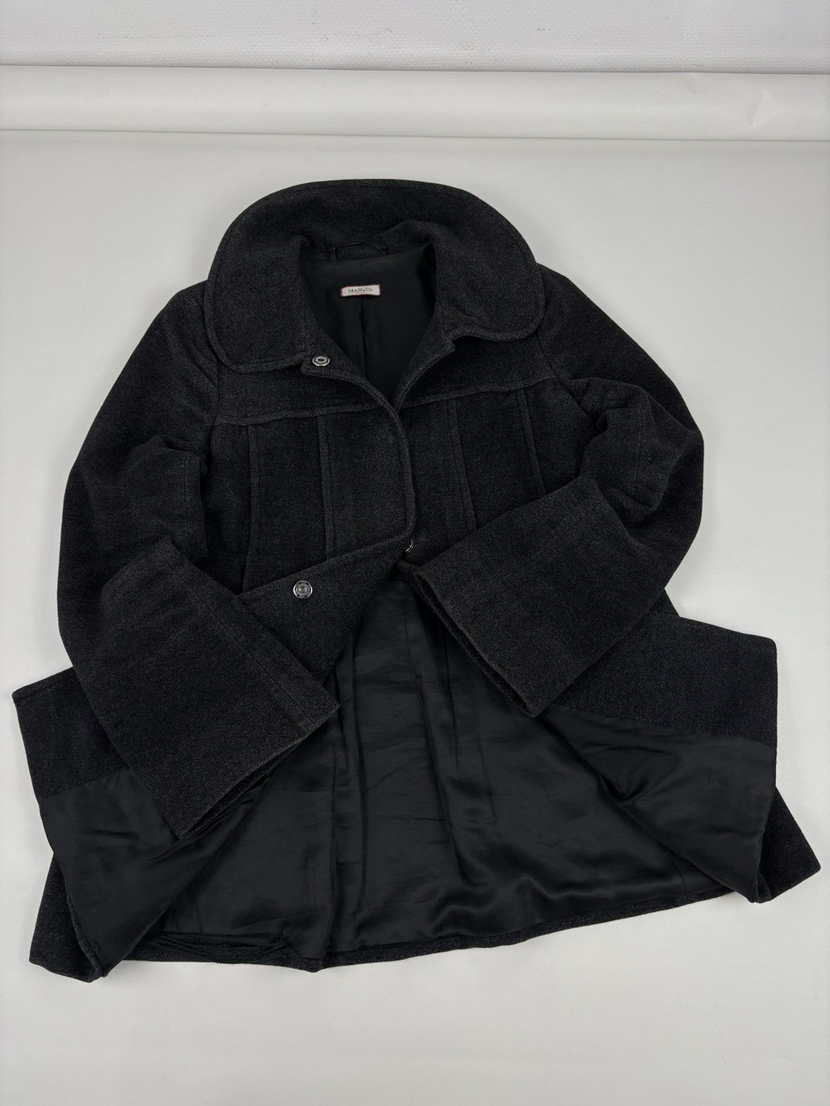 Max Mara Rare Max&Co Classics Wool Rabbit Silk Italy Oversize Beaver Winter Coat Jacket Trench Size M / US 6-8 / IT 42-44 - 11 Thumbnail