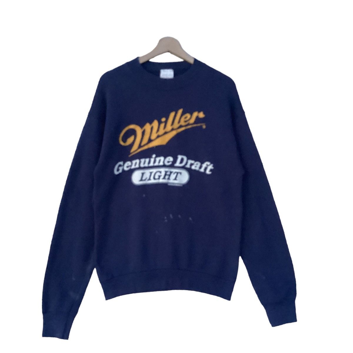 Vintage 80s Miller Genuine Draft Light Sweatshirt Size US M / EU 48-50 / 2 - 1 Thumbnail