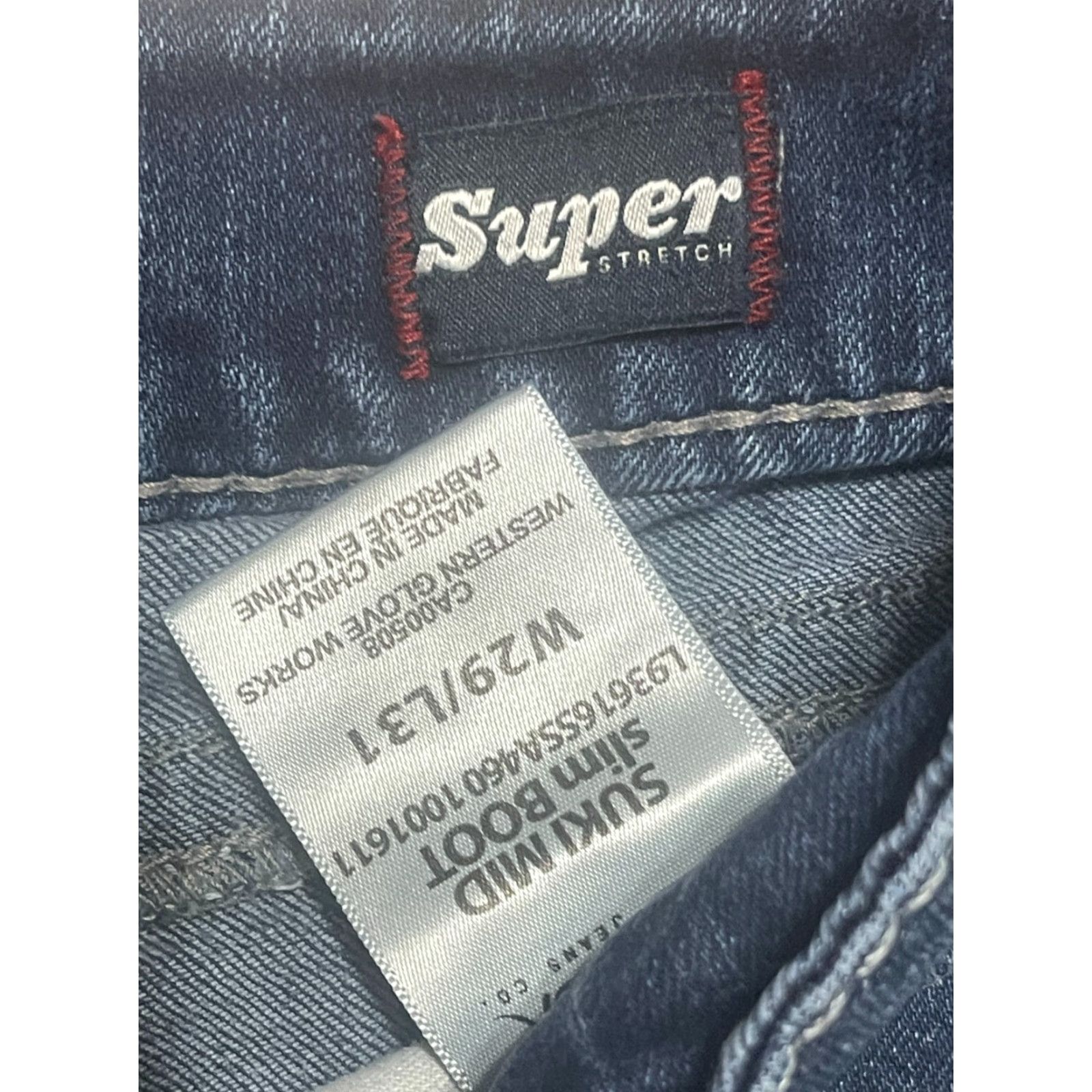Silver Jeans Co. Silver Jeans Womens Jeans 29/31 Blue Denim Dark Wash SUKI Mid Slim Boot Size 29" - 5 Thumbnail