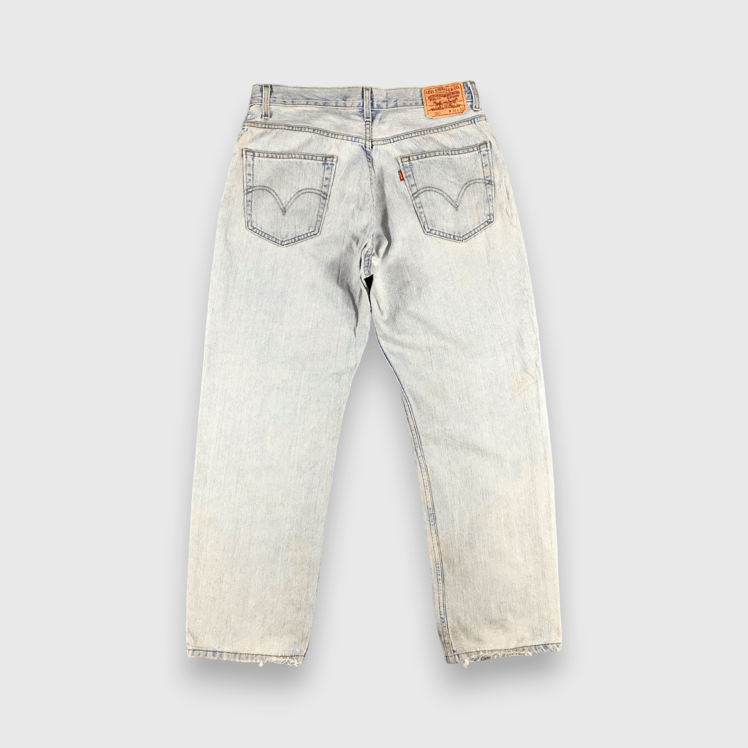 Levi's Vintage Light Wash Levis 550 Jeans-J1507 Size US 34 / EU 50 - 2 Thumbnail