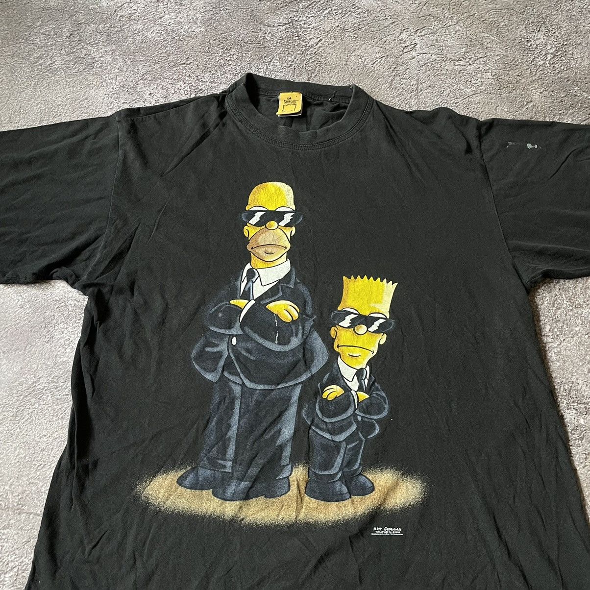 Cartoon Network Vintage Y2K ADULT “ THE SIMPSON AGENT 007 HOMER CARTOON“ Tee Size US XL / EU 56 / 4 - 3 Thumbnail
