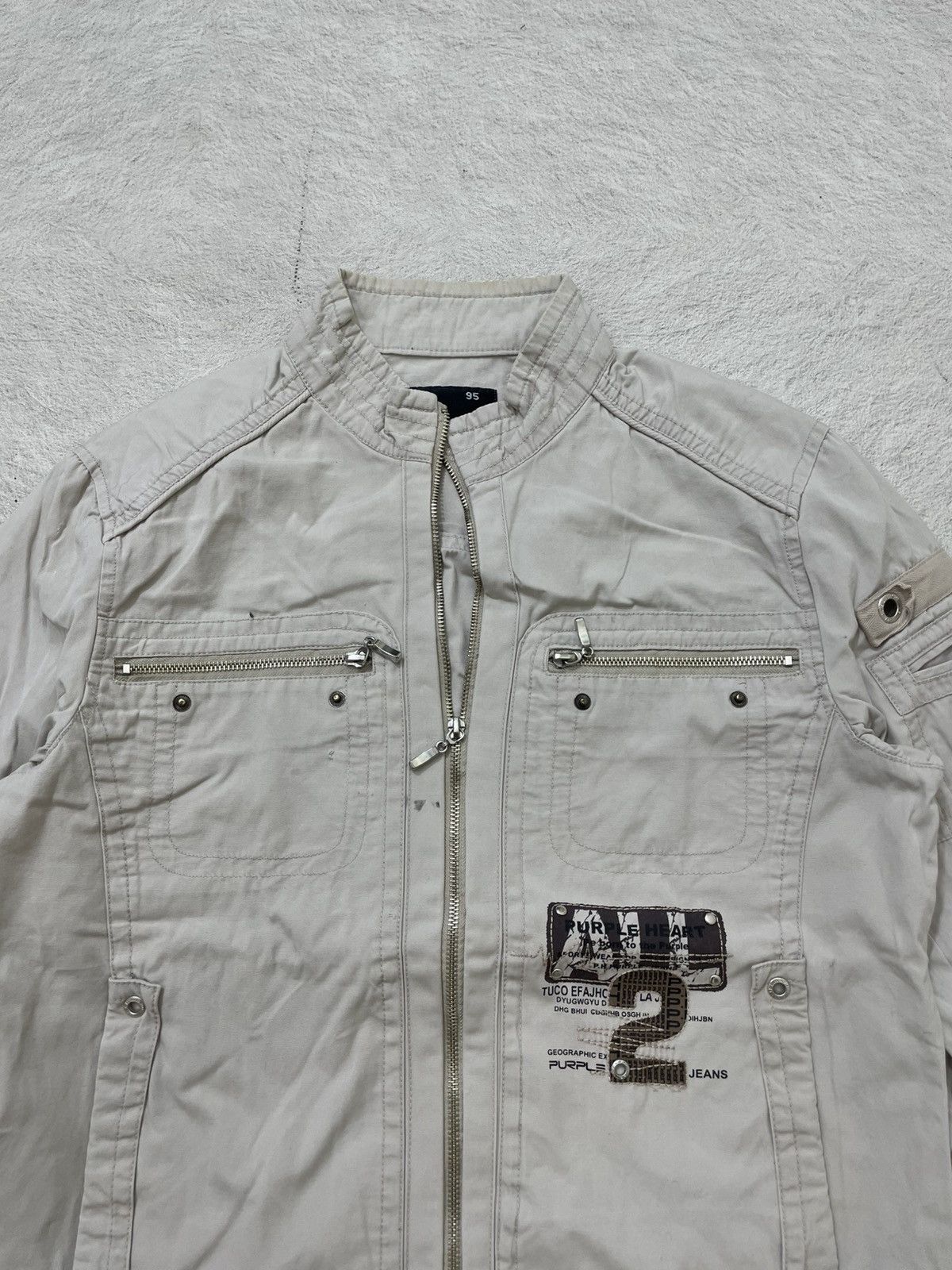 Undercover 2000s Archival Diesel Poem Jacket Y2K Ifsix LGB 14th Number Size US L / EU 52-54 / 3 - 2 Thumbnail