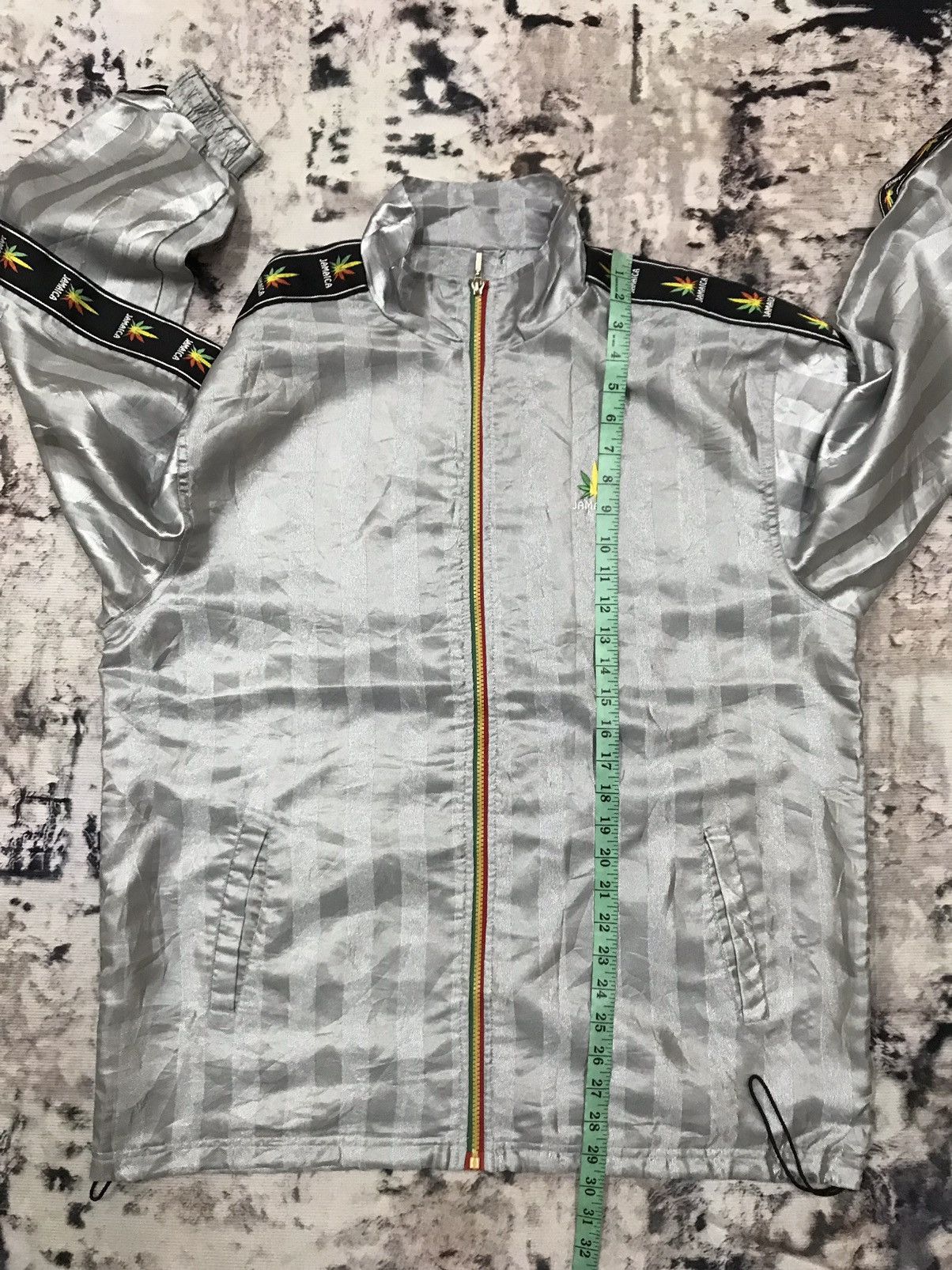 Japanese Brand Vintage Jamaica Sidetape Logo Windbreaker Jacket Size US XL / EU 56 / 4 - 16 Thumbnail