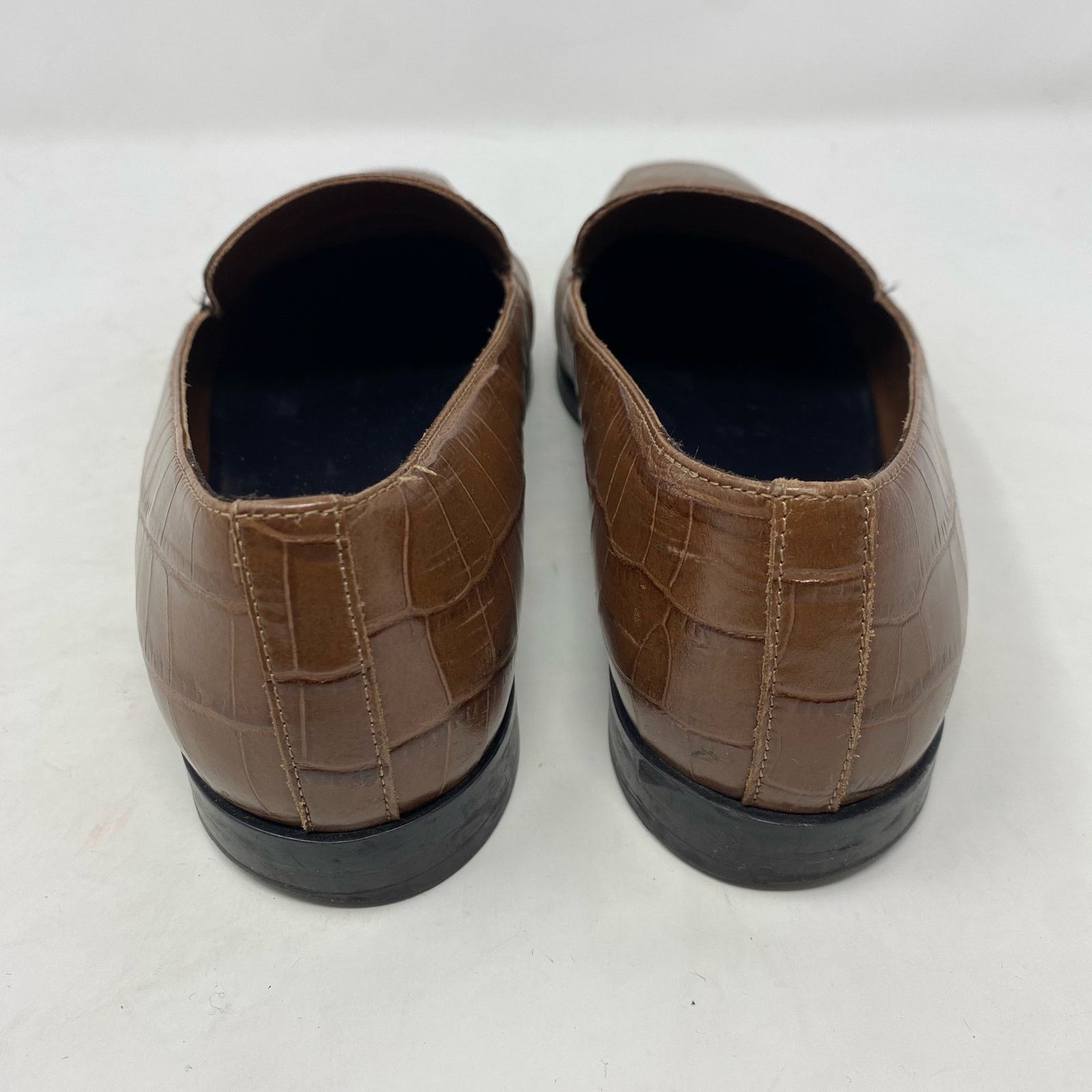 Everlane Everlane Brown Crocodile Embossed Leather Loafers Size 7.5 Size US 7.5 / IT 37.5 - 5 Thumbnail