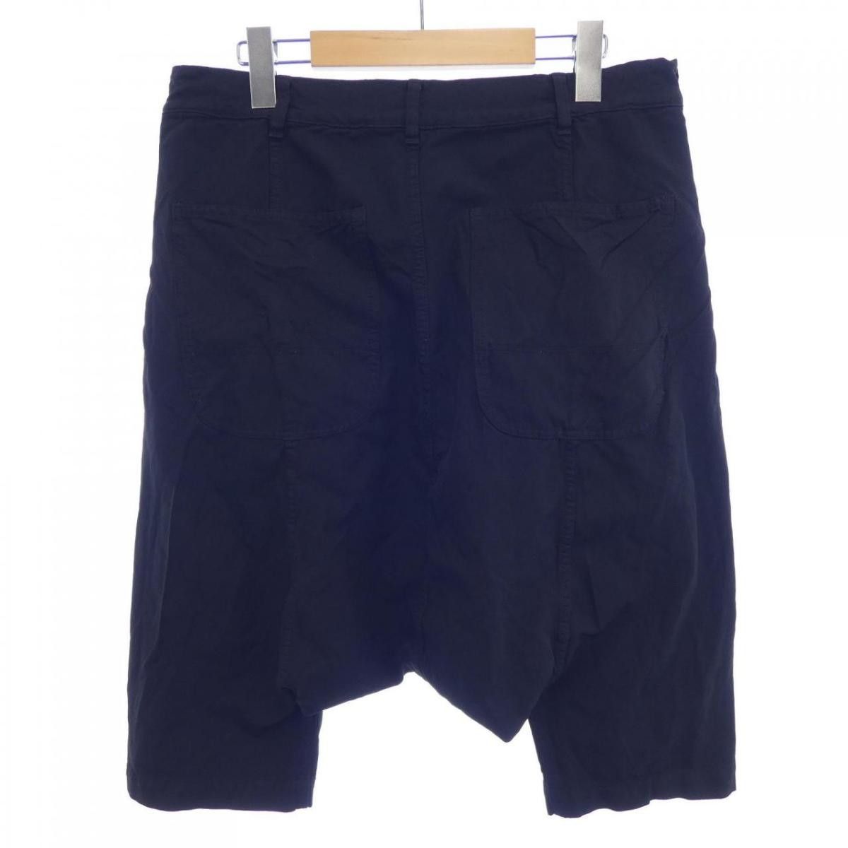 Comme des Garcons Homme Shorts Plain Saruel Half Pants Black Size US 33 - 2 Thumbnail