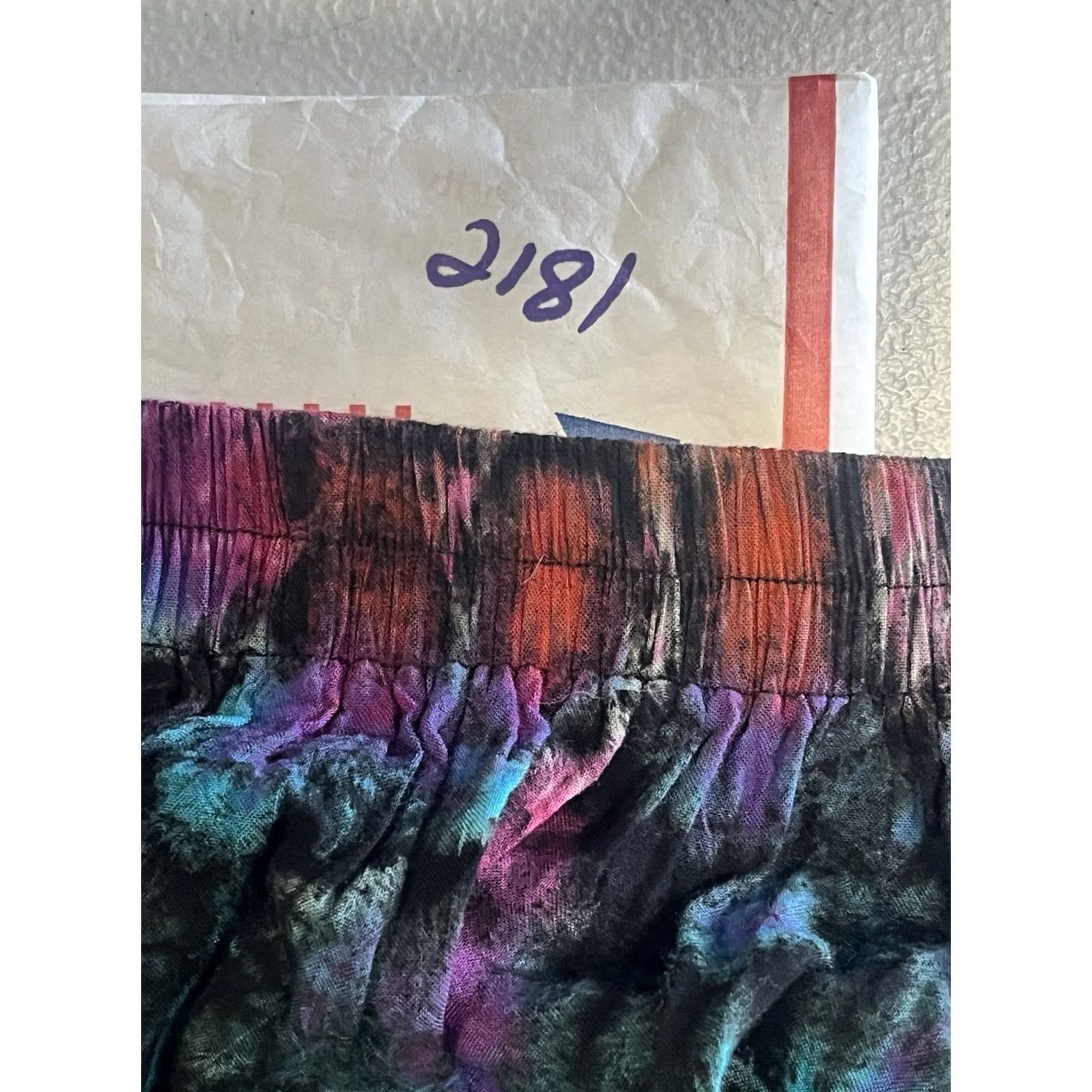 Vintage VINTAGE Orient Trany Skirt Tie Dye Black Hippie Large Midi Casual Women Size 36" / US 14 / IT 50 - 7 Thumbnail