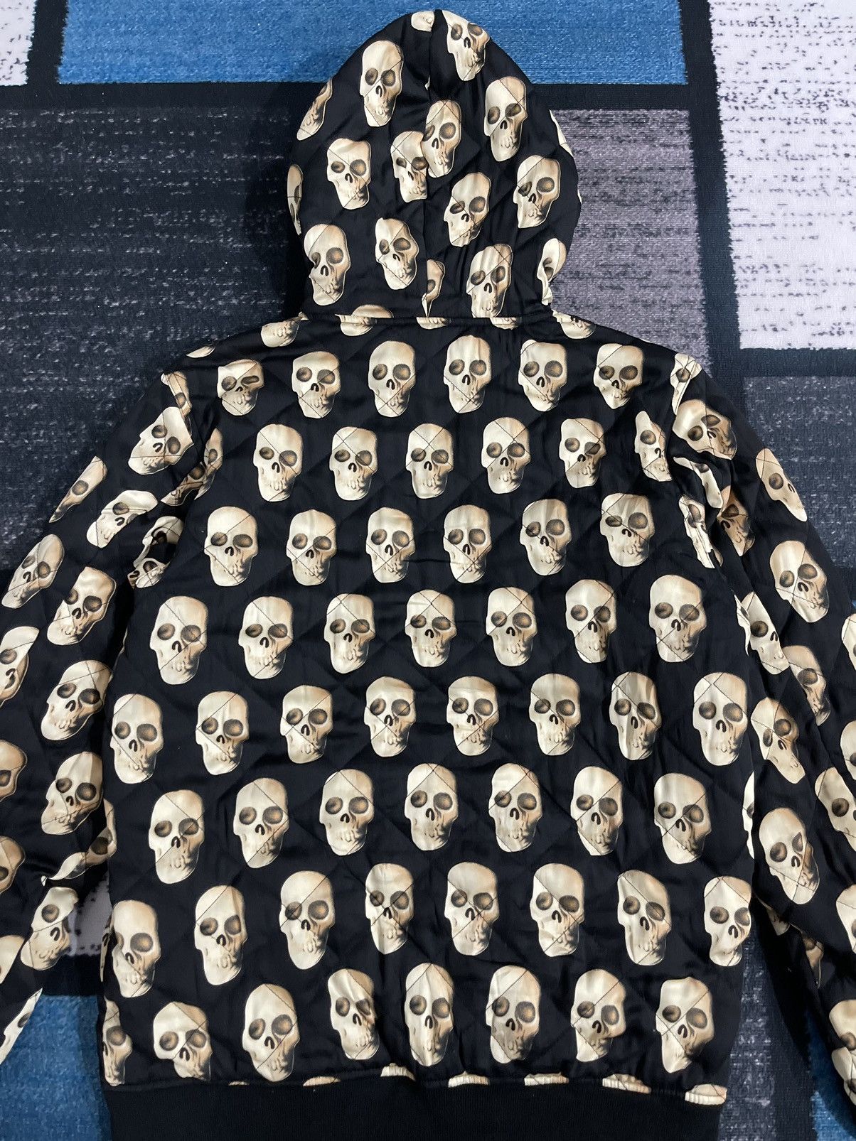 Japanese Brand AND SUNS SKULS FULLPRINT HOODIE JACKET Size US L / EU 52-54 / 3 - 14 Thumbnail