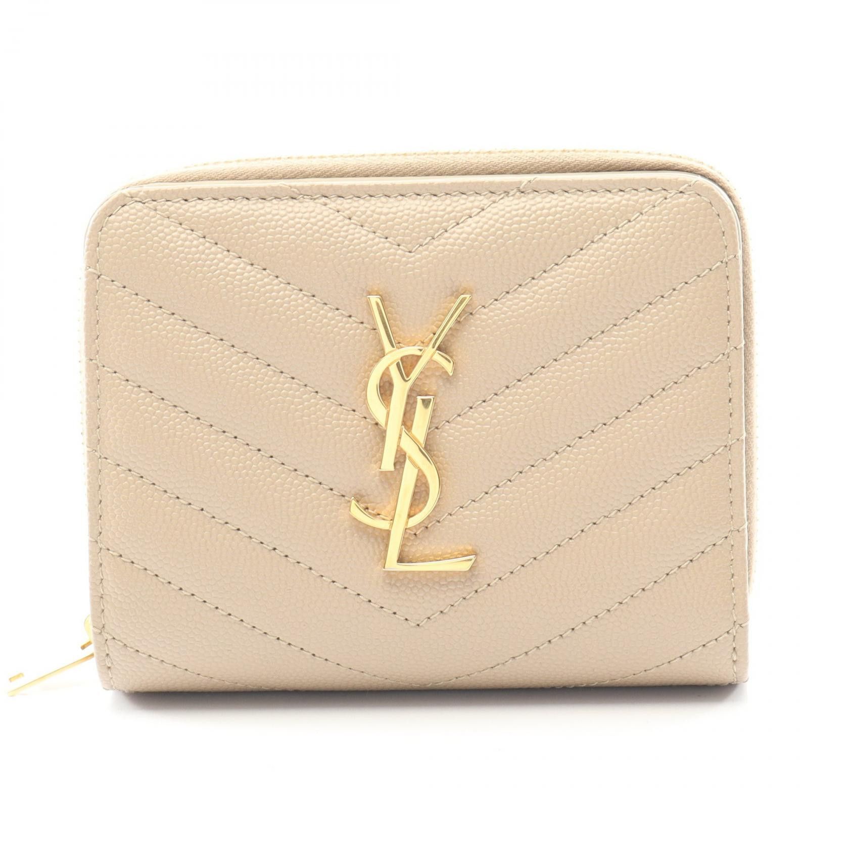 Yves Saint Laurent Yves Saint Laurent Saint Laurent Paris Monogram Wallet Leather Short Wallet 668288BOW012721 DUTY FREE for USA Size ONE SIZE - 1 Thumbnail