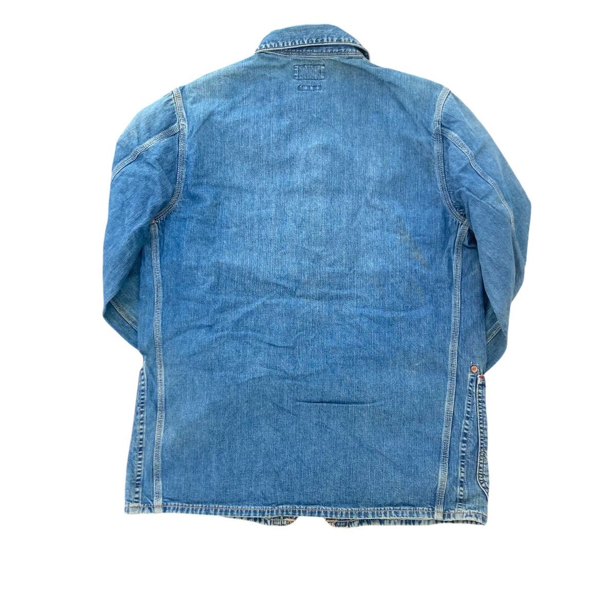 Blue Blue Japan VINTAGE BLUE BLUE ARIGATO DENIM CHORE JACKET Size US M / EU 48-50 / 2 - 3 Thumbnail