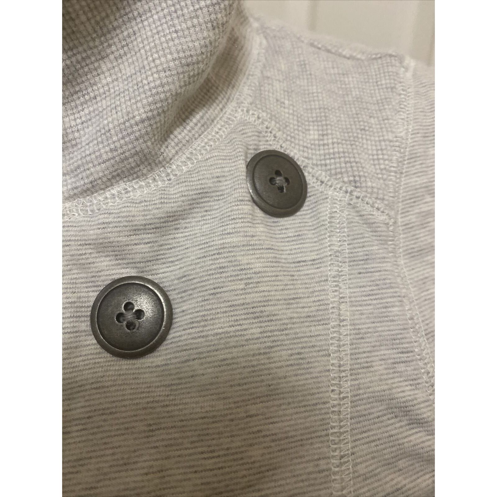 Other EUC Zella Women Gray Stripe Vest Small Cotton Fleece Size S / US 4 / IT 40 - 3 Thumbnail