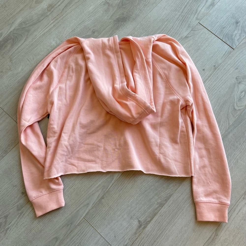 Lucky Brand Lucky Brand Light Pink Cropped French Terry Hoodie Size S / US 4 / IT 40 - 5 Thumbnail