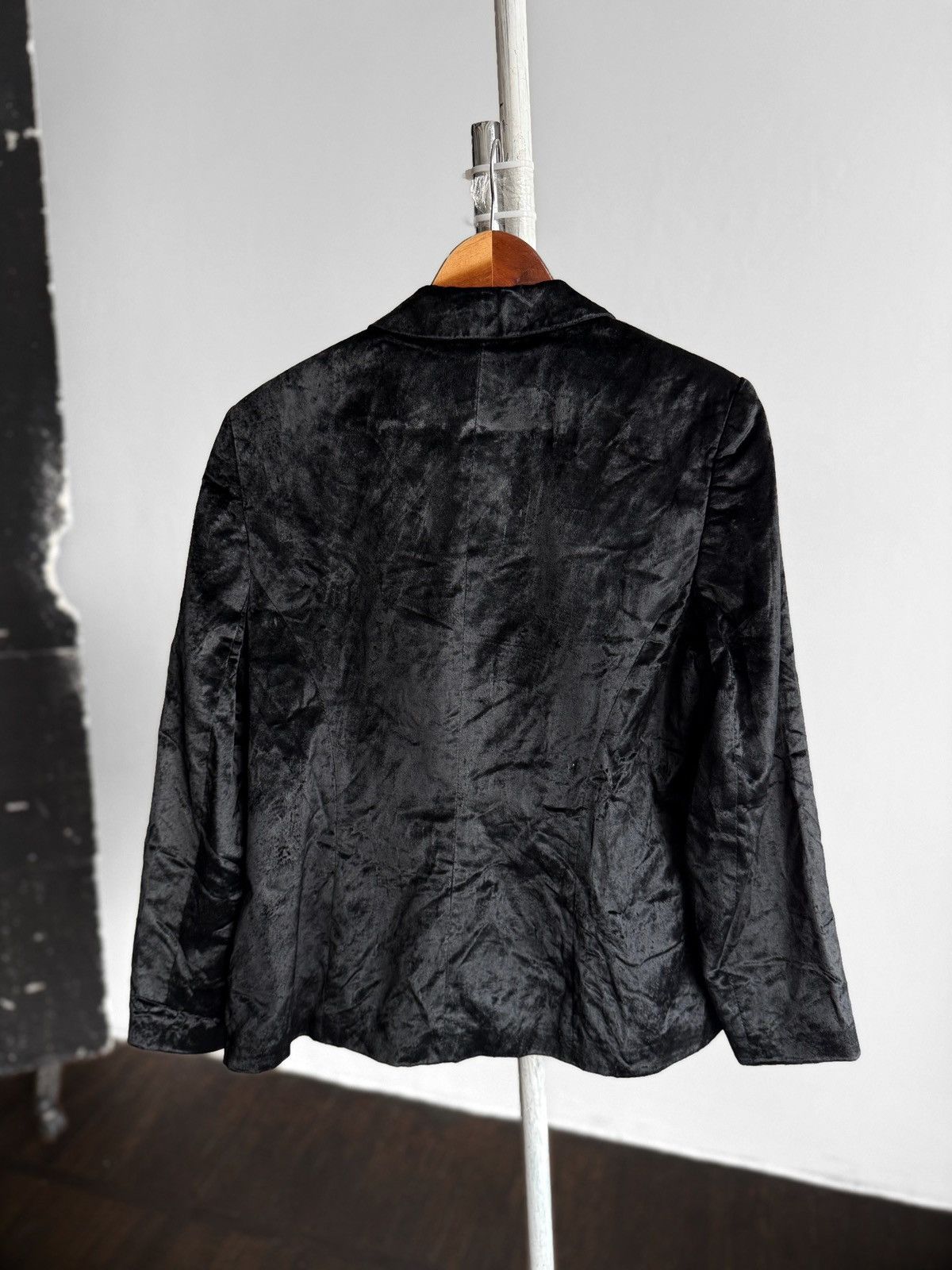 Laura Ashley Laura Ashley Crushed Velvet Single Button Blazer Jacket Size L / US 10 / IT 46 - 2 Thumbnail