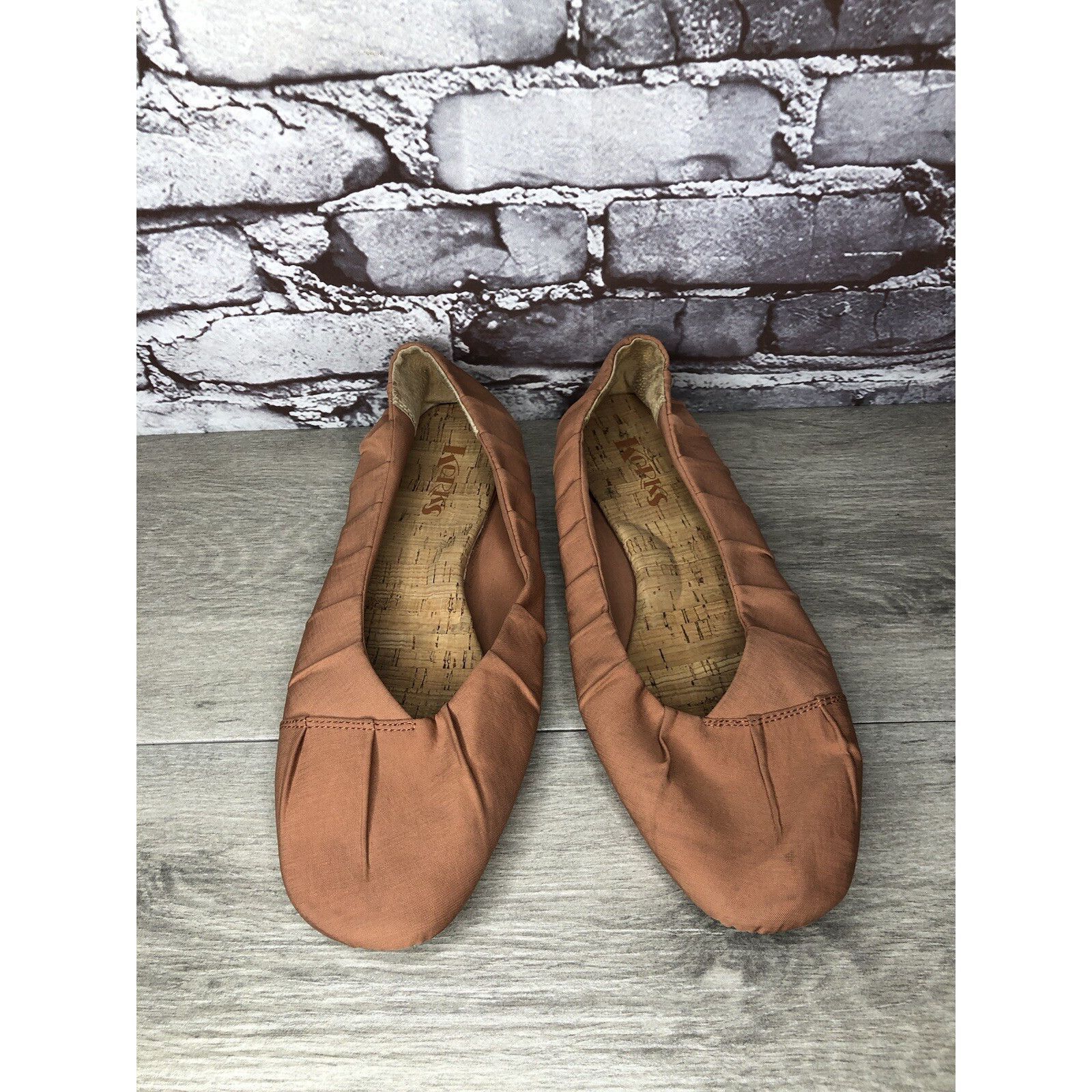 Other Korks by Kork Ease Pink Fabric Comfort Ballet Flats Women 11 Size US 11 / IT 41 - 2 Thumbnail