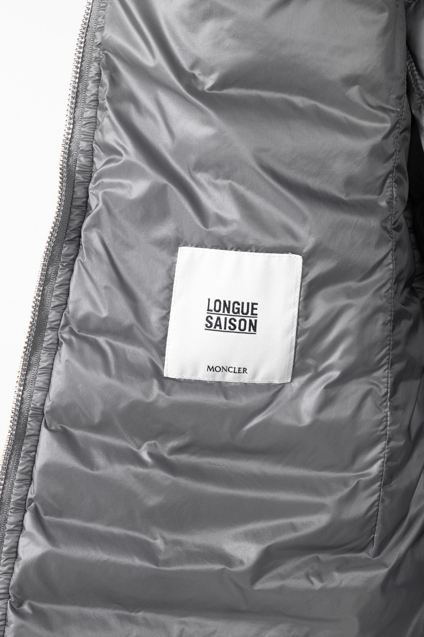 Moncler Moncler Longue Saison Bogue Grey Nylon Puffer Coat Size L / US 10 / IT 46 - 8 Thumbnail