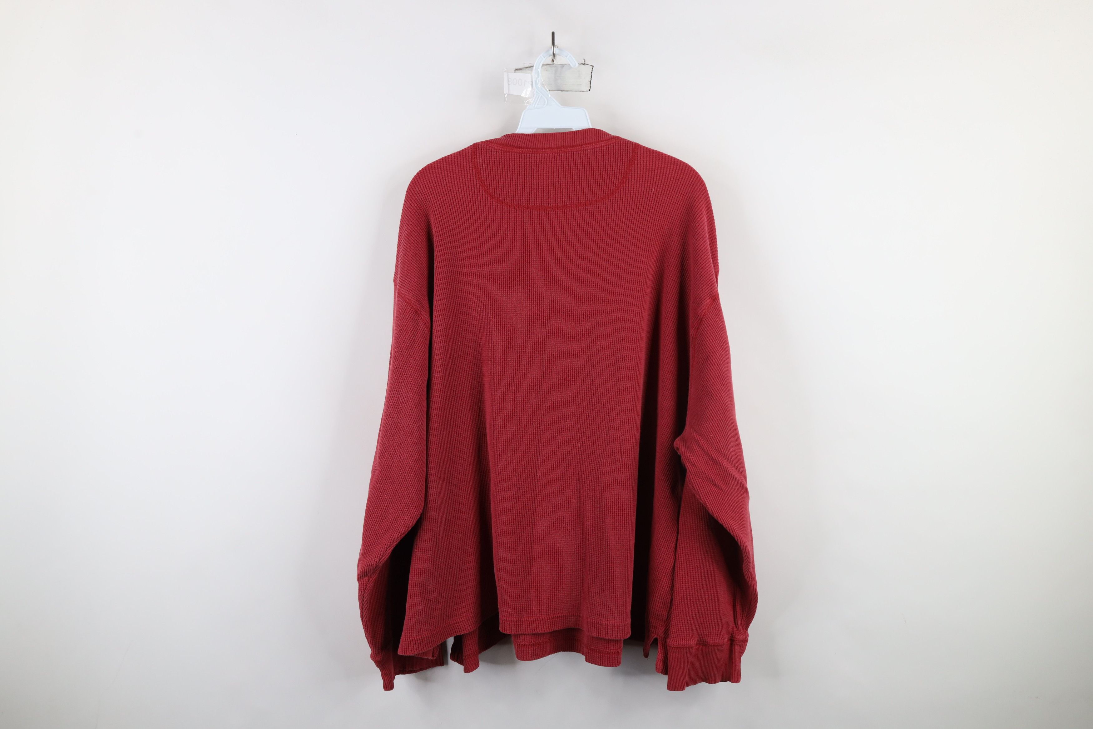 Vintage Vintage 90s Streetwear Boxy Fit Thermal Waffle Knit T-Shirt Size US XXL / EU 58 / 5 - 10 Thumbnail