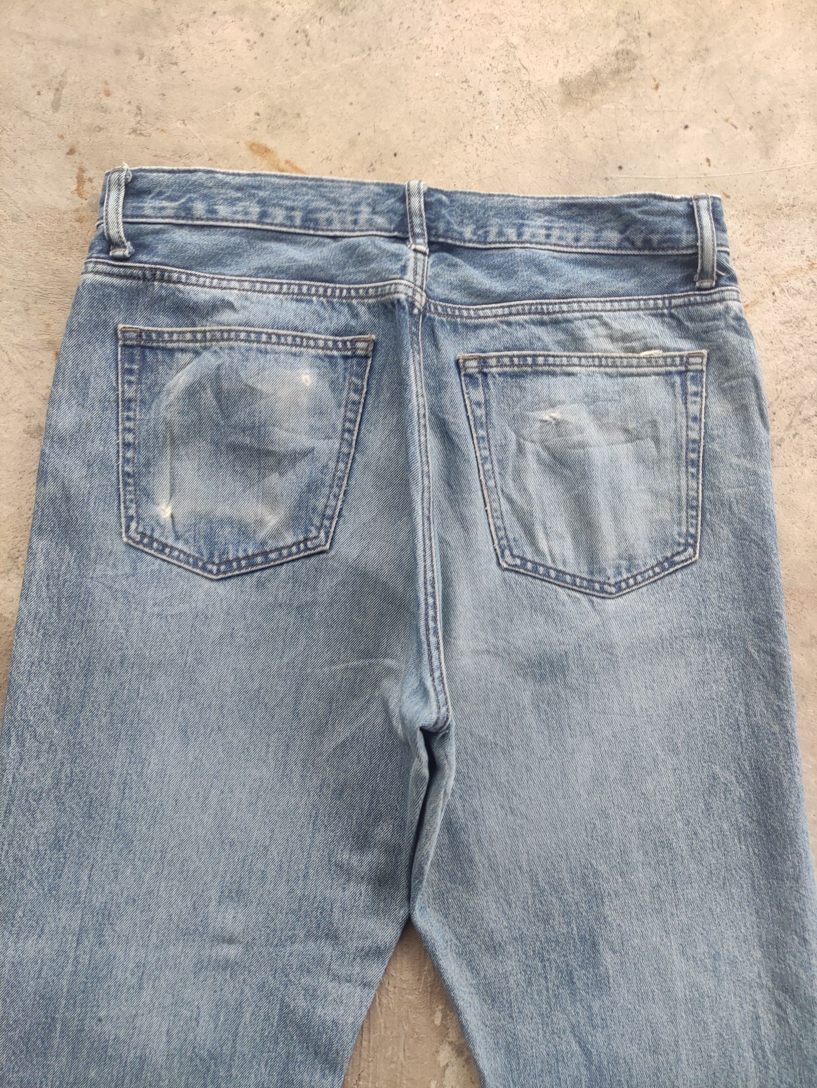 Japanese Brand Vintage Japanese Buggy Denim Distressed Faded Pants W34 Size US 34 / EU 50 - 9 Thumbnail