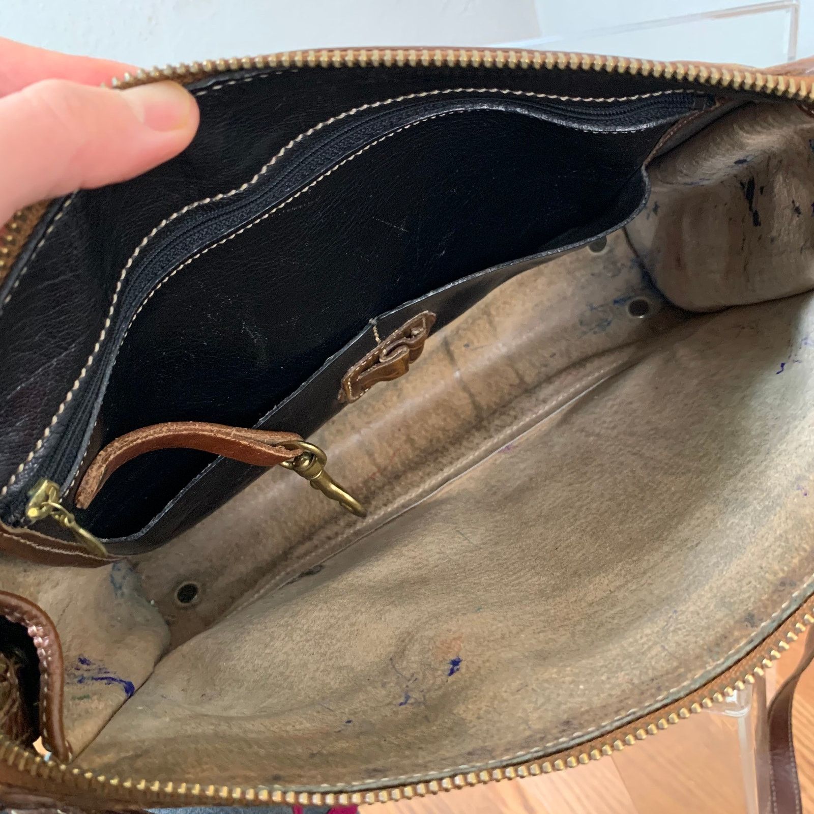 Other Brahmin Women's Crossbody Leather Black Brown Purse Size ONE SIZE - 3 Thumbnail