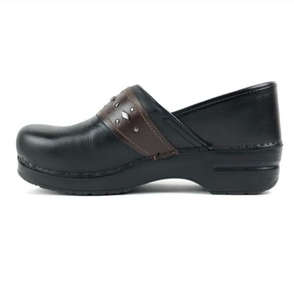 Dansko Dansko Professional Pavan 2 Tone Black Brown Leather Heritag Size US 10.5 / IT 40.5 - 10 Thumbnail
