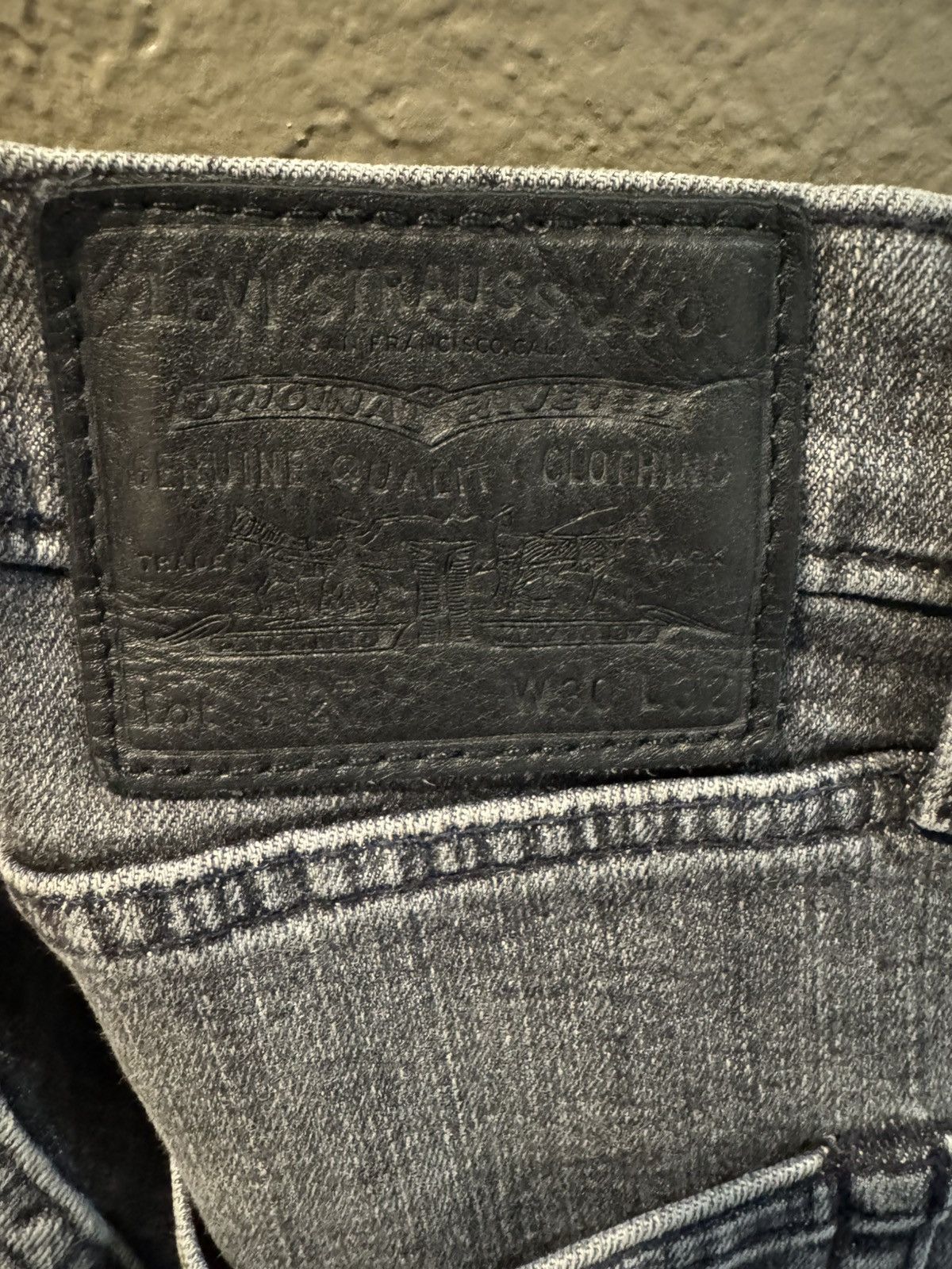 Levi's Levis Premium Black Slim Fit Skinny Faded Black Denim Size US 30 / EU 46 - 13 Thumbnail