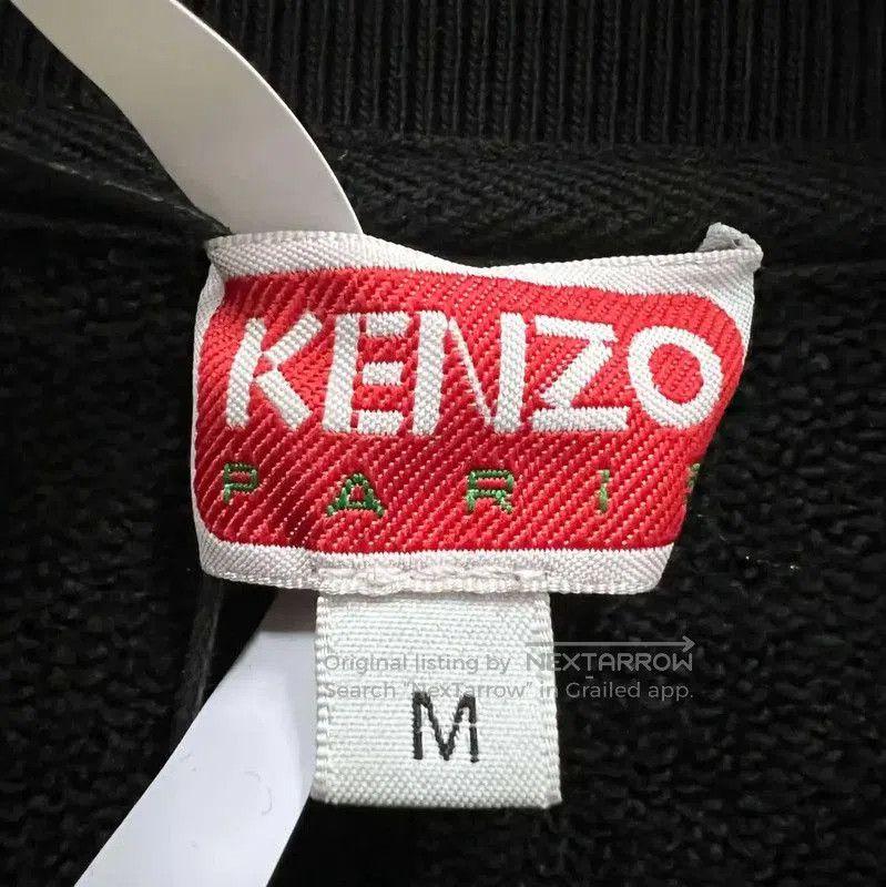 Kenzo KENZO Black Cotton Embroidered Crop Sweatshirt . Size M / US 6-8 / IT 42-44 - 4 Thumbnail