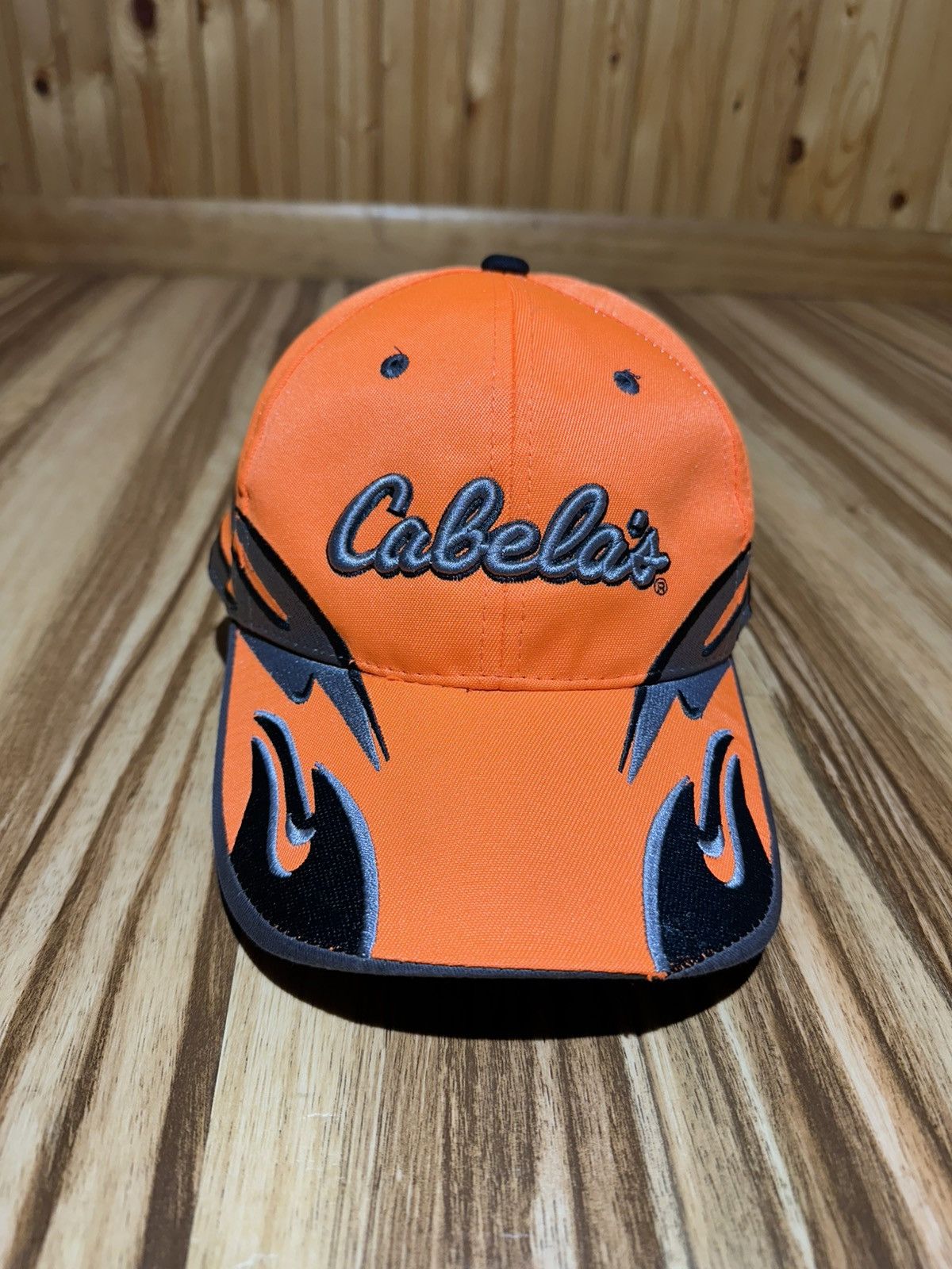 Cabelas Vint Cabela's Vibrant Orange Cap with Silver & Black Accents Size ONE SIZE - 1 Thumbnail