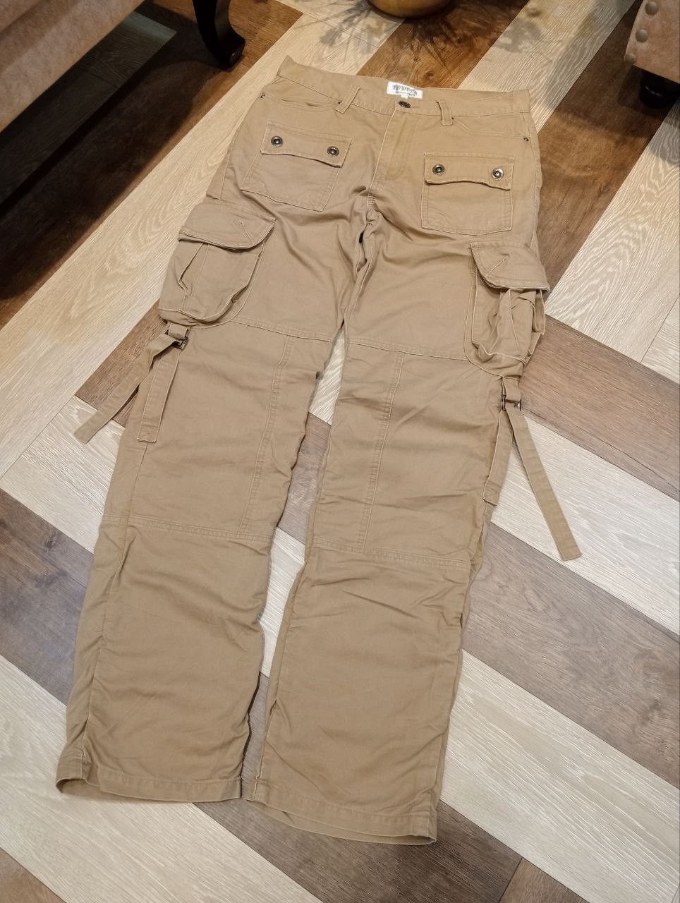 LOWBOX LOWBOX JAPAN MULTIPOCKET WRINKLE BANDAGE PANTS Size US 32 / EU 48 - 2 Thumbnail
