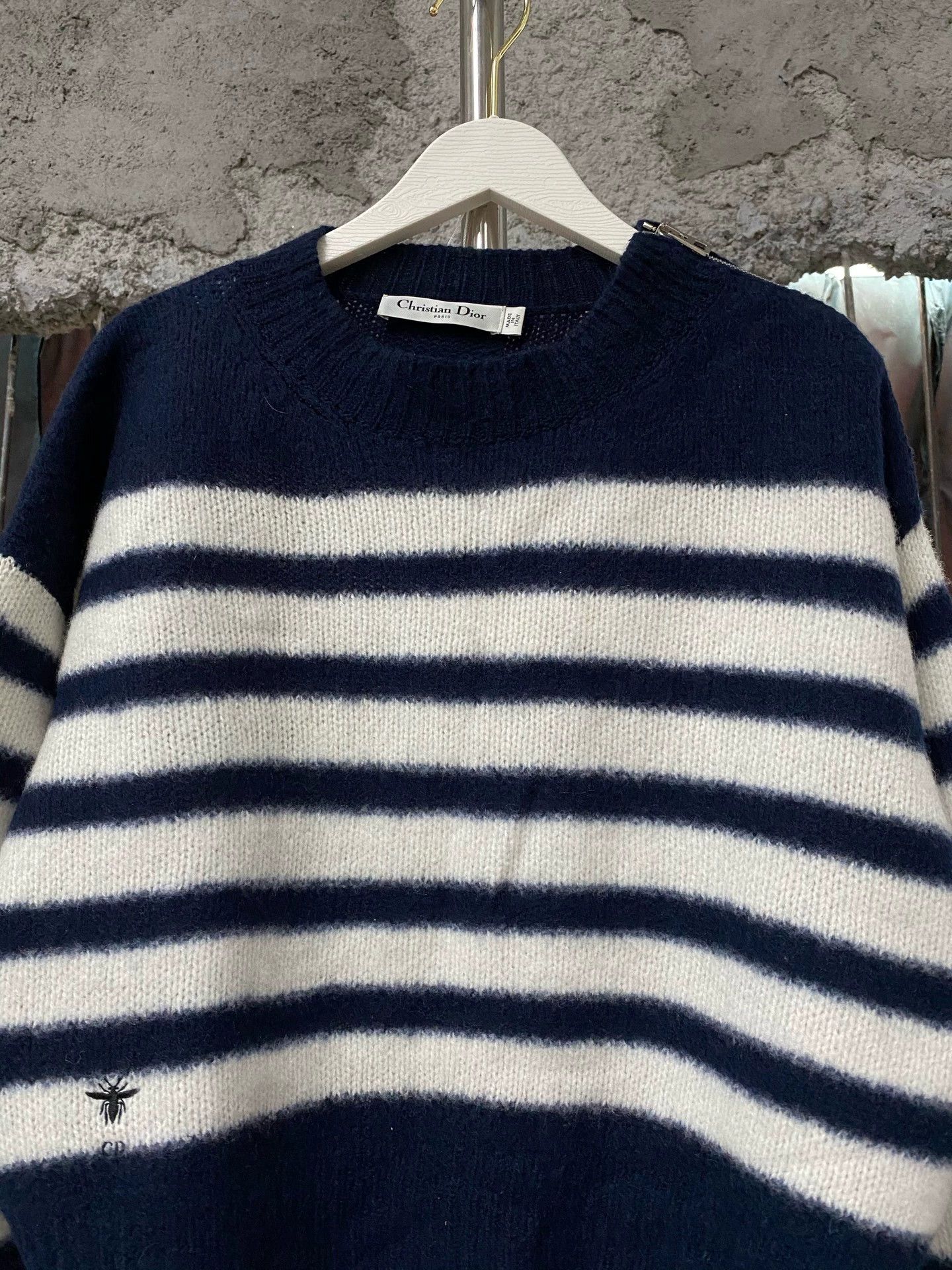 Dior Dior striped bee sweater 34 99new Size XS / US 0-2 / IT 36-38 - 3 Thumbnail