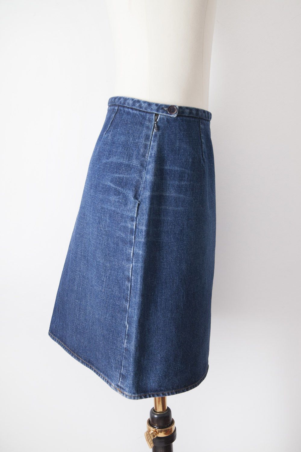 Helmut Lang 1998 denim midi skirt Size 27" / US 4 / IT 40 - 4 Thumbnail